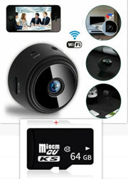 Magnetisk säkerhetskamera – 1080P HD smart infraröd nattvision | Trådlös mini hemkamera