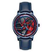 Wheel Series Rotating Men’s Quartz Watch – Stylish Waterproof Timepiece with Metal, Leather, or Steel Strap Options