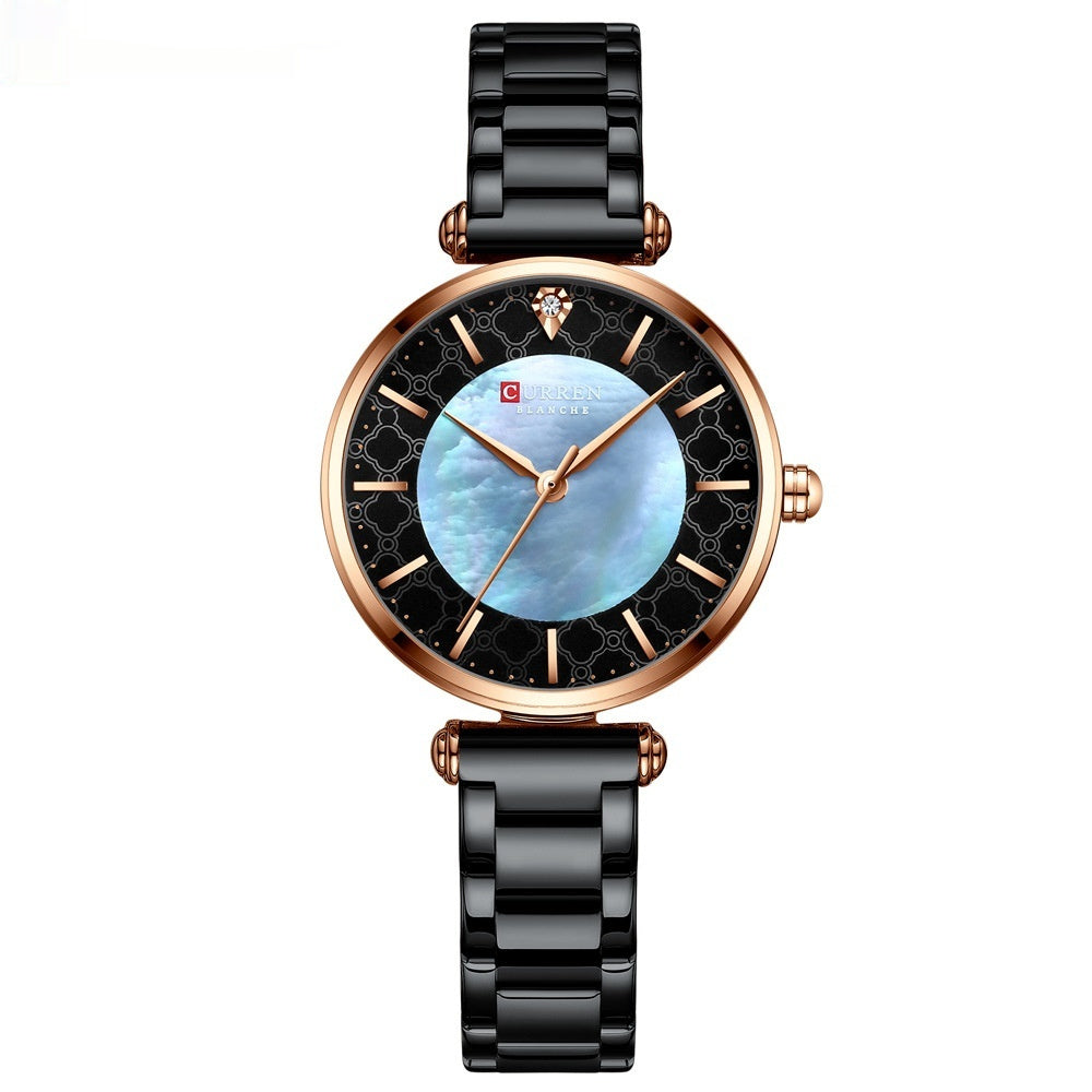 Simple Women’s Quartz Watch – Elegant Small Steel Casual Watch in Multiple Colors