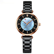 Simple Women’s Quartz Watch – Elegant Small Steel Casual Watch in Multiple Colors