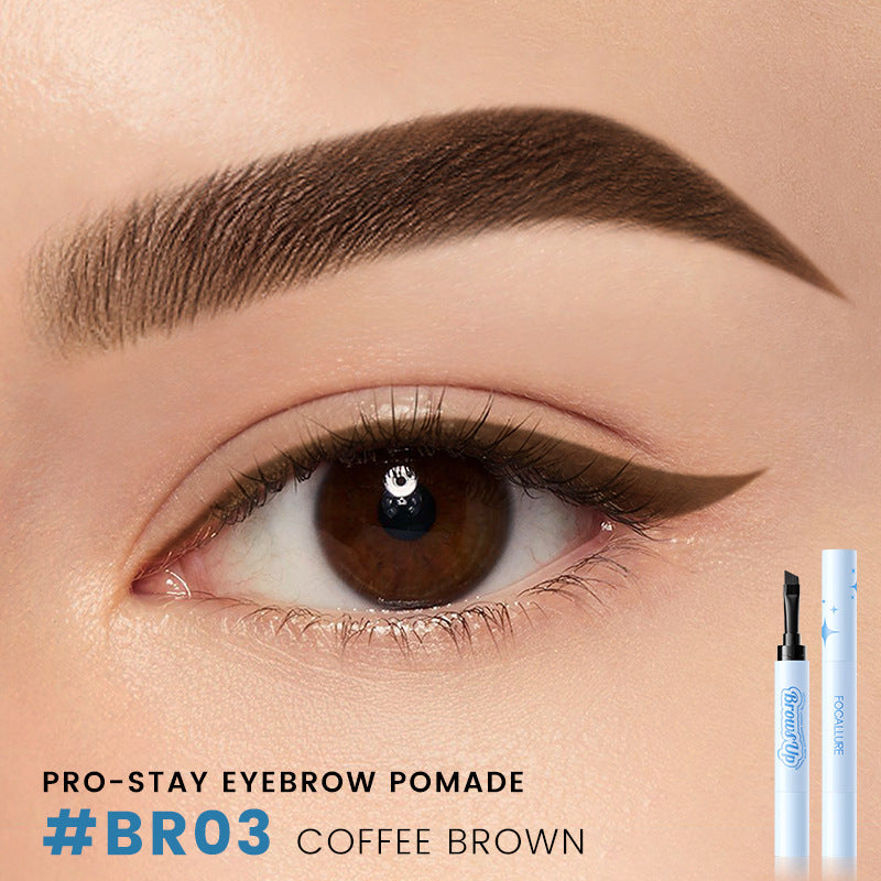 2-in-1 Eyebrow Gel Cream & Eyeliner Pencil – Waterproof, Long-Lasting Makeup