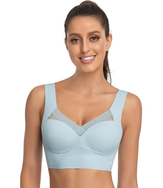 No Underwire Padded Push Up Soft Back Seamless Bra - Koyers