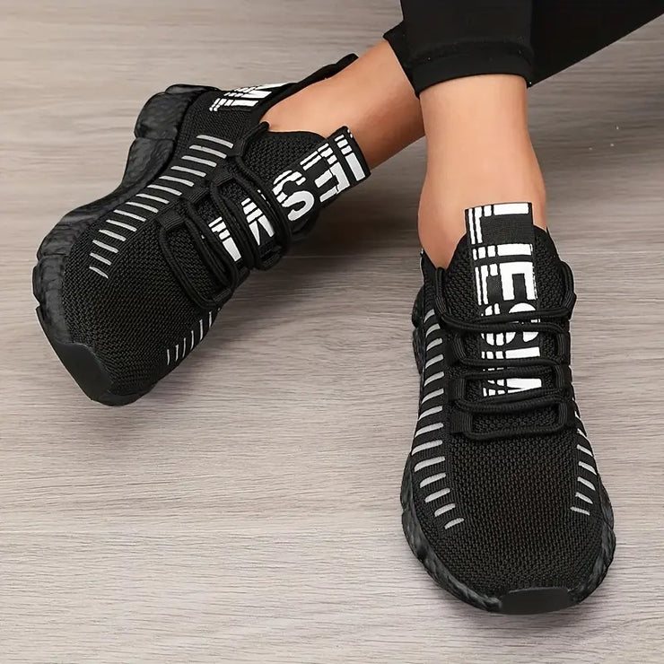 Dame pustende casual joggesko – lette sko med hullete mesh