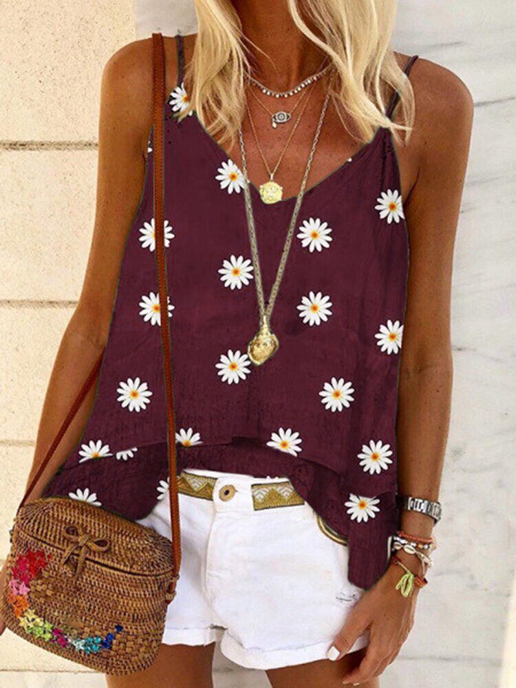 Dainty Daisy Print Boho Blouses - Koyers