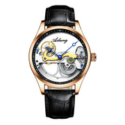 Automatic Mechanical Watch – Creative Hollow Design Men’s Luminous Sports Watch with Silicone or Steel Band