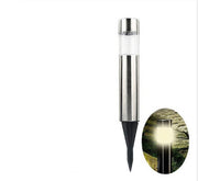Solar Cylindrical Lawn Light – Waterproof Metal Outdoor LED Garden Lamp