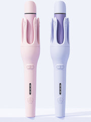 2-in-1 Automatic Hair Curler & Straightener – Negative Ion Ceramic Rotating Styler
