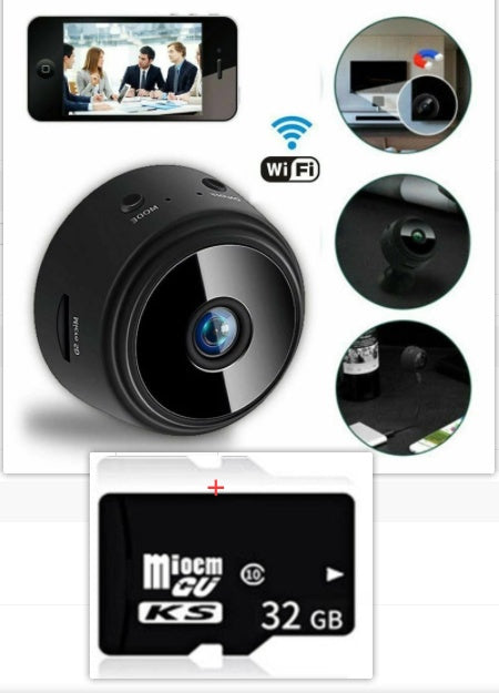 Magnetisk säkerhetskamera – 1080P HD smart infraröd nattvision | Trådlös mini hemkamera