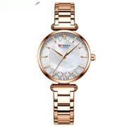 Simple Women’s Quartz Watch – Elegant Small Steel Casual Watch in Multiple Colors