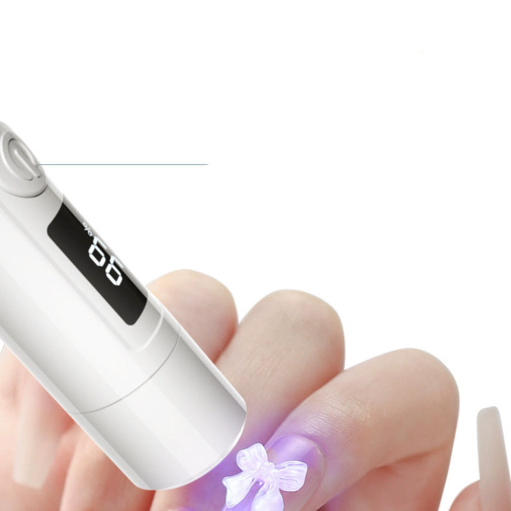 Mini UV Nagellampa Torkare – Bärbar USB Uppladdningsbar LED Snabbtorkande Lampa för Gelnagellack