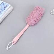 Long Handle Bath Shower Brush – Soft Mesh Back Scrubber for Gentle Exfoliation