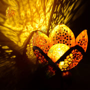 Flower Solar Lawn Light – Waterproof Metal Garden Decoration with Warm LED Glow