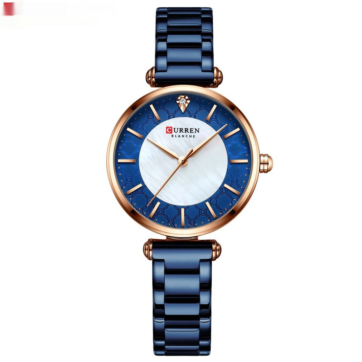 Simple Women’s Quartz Watch – Elegant Small Steel Casual Watch in Multiple Colors