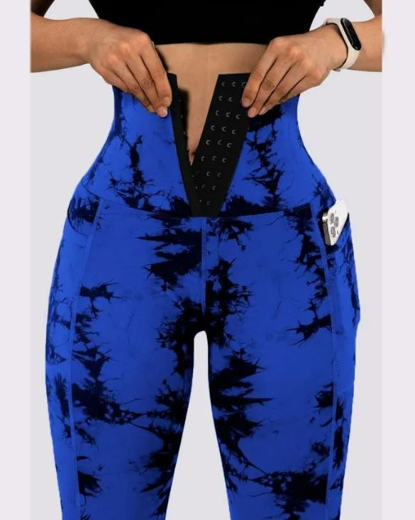 Tummy Control & Body Shaping Corset Leggings With Pocket - Koyers