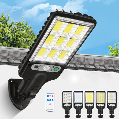 Outdoor Solar LED Wall Lamp – 28–117 LEDs/COB, Waterproof, With or Without Remote