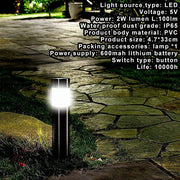 Solar Cylindrical Lawn Light – Waterproof Metal Outdoor LED Garden Lamp