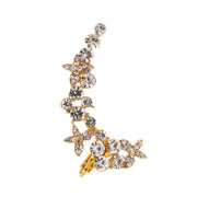 Fashion Star Flower Crystal Ear Clip Earrings - Koyers