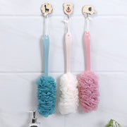 Long Handle Bath Shower Brush – Soft Mesh Back Scrubber for Gentle Exfoliation