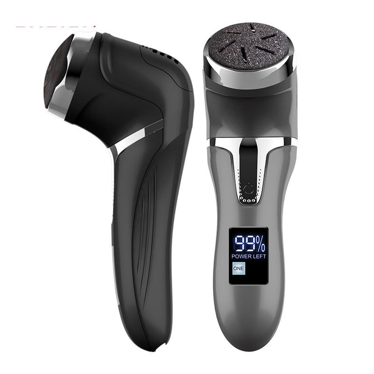 Rechargeable Electric Foot Scrubber – LCD Callus Remover with Vacuum & Waterproof Design