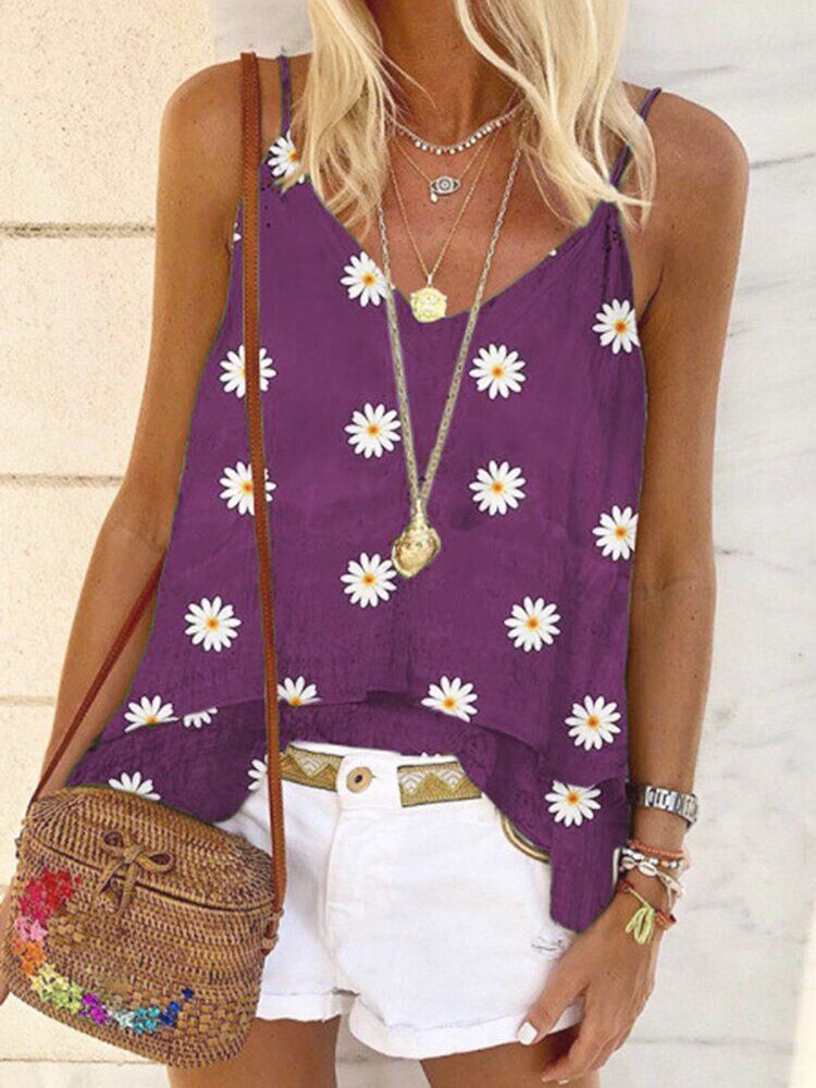 Dainty Daisy Print Boho Blouses - Koyers