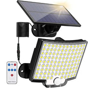 106LED Solar Wall Lamp – Outdoor Waterproof Security Light with Remote Control