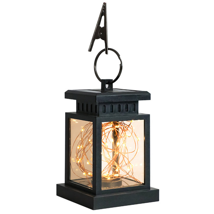 Solar Candle Lantern – Warm Light with LED Candle or Warm Light with String Lights