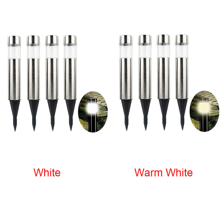 Solar Cylindrical Lawn Light – Waterproof Metal Outdoor LED Garden Lamp