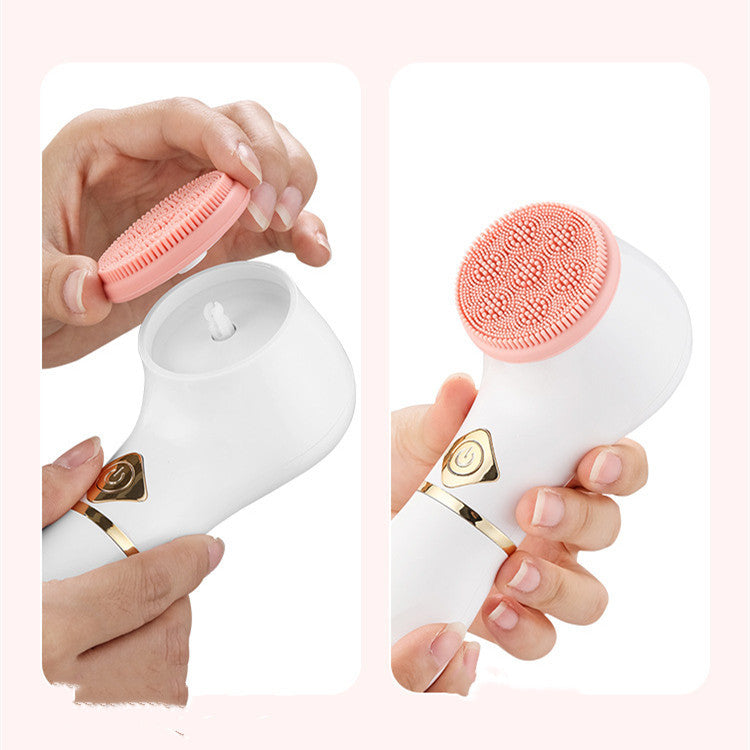 Detergente Viso Elettrico & Pulitore di Pori – Strumento di Bellezza Vibrante per una Pulizia Profonda della Pelle