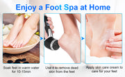Rechargeable Electric Foot Scrubber – LCD Callus Remover with Vacuum & Waterproof Design