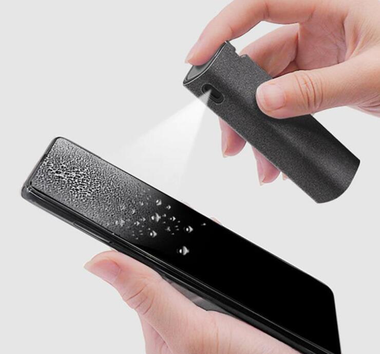 2-in-1 Screen Cleaner Kit for Phone & Computer – Dust Removal Microfiber Cloth Set