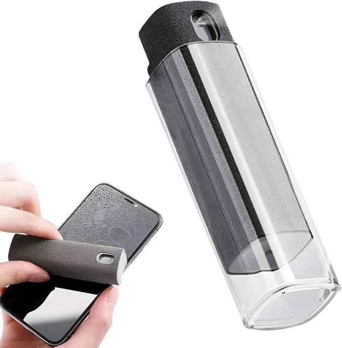 2-in-1 Screen Cleaner Kit for Phone & Computer – Dust Removal Microfiber Cloth Set