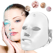Maschera per Terapia della Luce LED Facciale – Dispositivo Ricaricabile per il Ringiovanimento e l'Illuminazione della Pelle