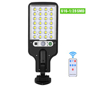 Outdoor Solar LED Wall Lamp – 28–117 LEDs/COB, Waterproof, With or Without Remote
