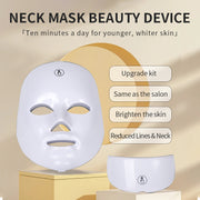 Maschera per Terapia della Luce LED Facciale – Dispositivo Ricaricabile per il Ringiovanimento e l'Illuminazione della Pelle