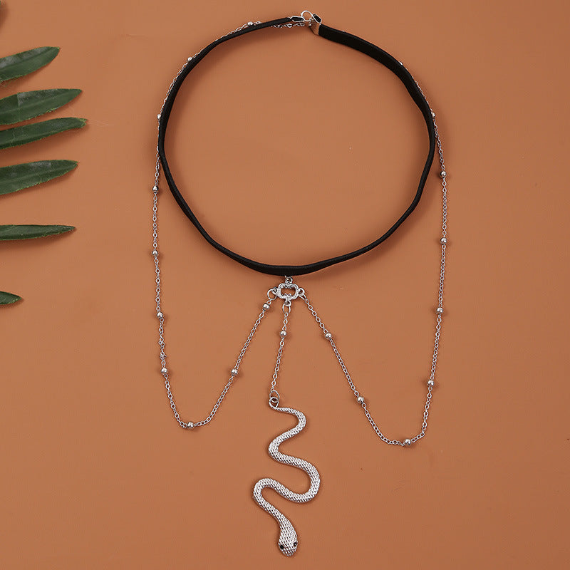 Radiant Snake Thigh Chain - Elegant Body Accessory - Koyers