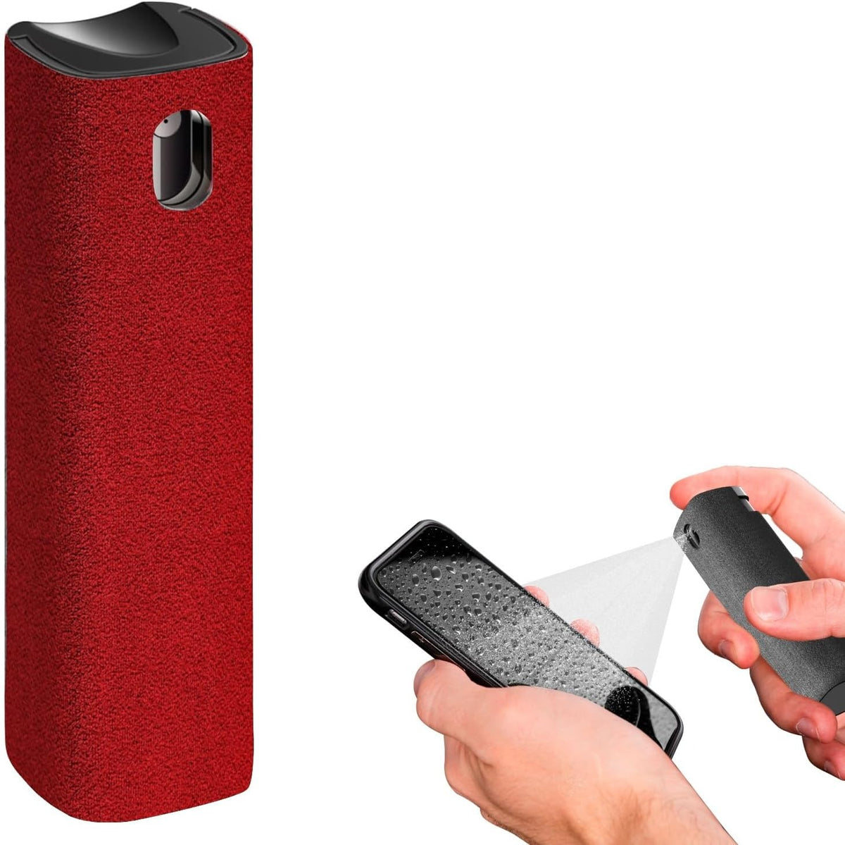 2-in-1 Screen Cleaner Kit for Phone & Computer – Dust Removal Microfiber Cloth Set