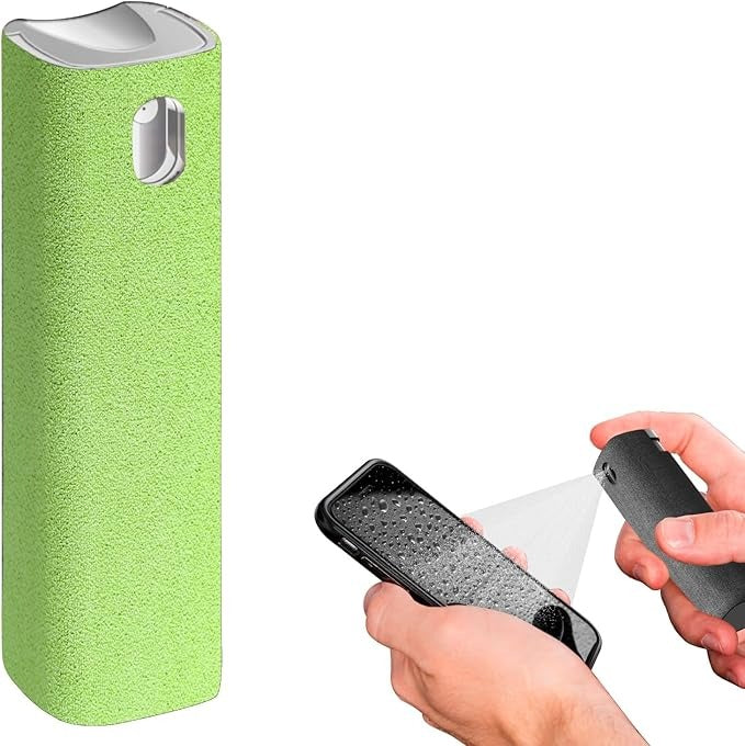 2-in-1 Screen Cleaner Kit for Phone & Computer – Dust Removal Microfiber Cloth Set