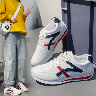 Women's Preppy Lace-Up Comfort Sneakers