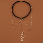 Radiant Snake Thigh Chain - Elegant Body Accessory - Koyers