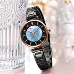 Simple Women’s Quartz Watch – Elegant Small Steel Casual Watch in Multiple Colors