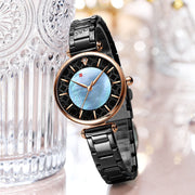 Simple Women’s Quartz Watch – Elegant Small Steel Casual Watch in Multiple Colors