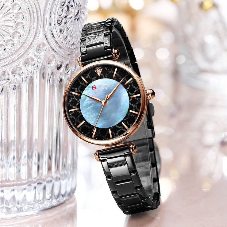 Simple Women’s Quartz Watch – Elegant Small Steel Casual Watch in Multiple Colors