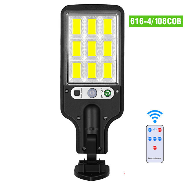Outdoor Solar LED Wall Lamp – 28–117 LEDs/COB, Waterproof, With or Without Remote