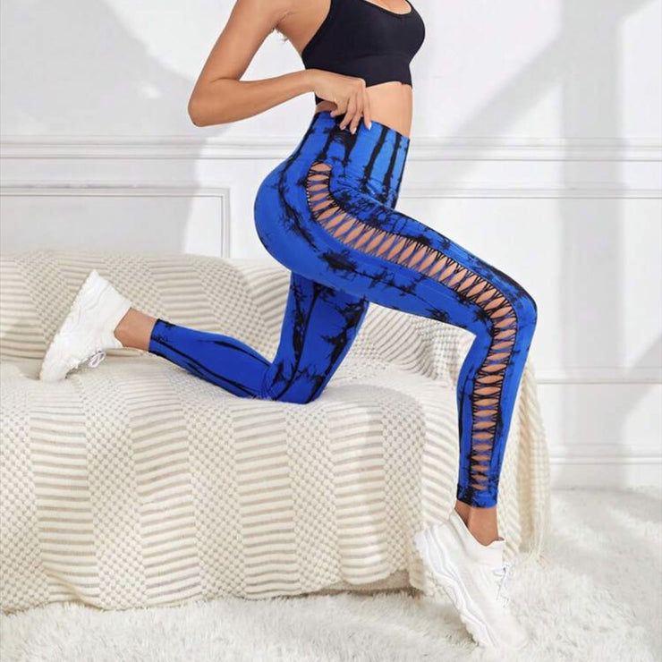 High Waist Tie Dye Yoga Pants