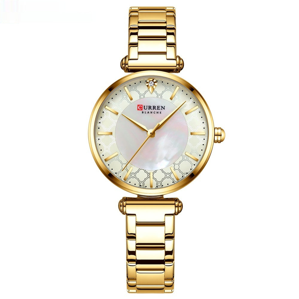 Simple Women’s Quartz Watch – Elegant Small Steel Casual Watch in Multiple Colors