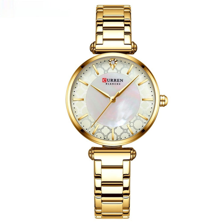 Simple Women’s Quartz Watch – Elegant Small Steel Casual Watch in Multiple Colors