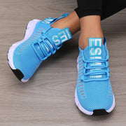 Dame pustende casual joggesko – lette sko med hullete mesh