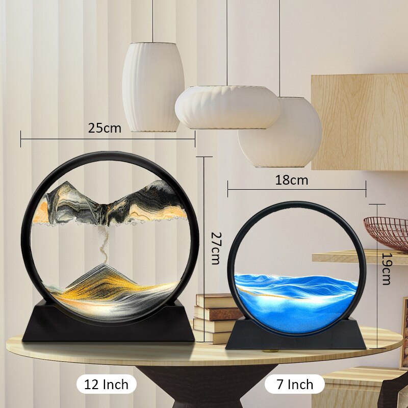 3D Moving Sand Art Crafts Sandscape In Motion Display - Koyers
