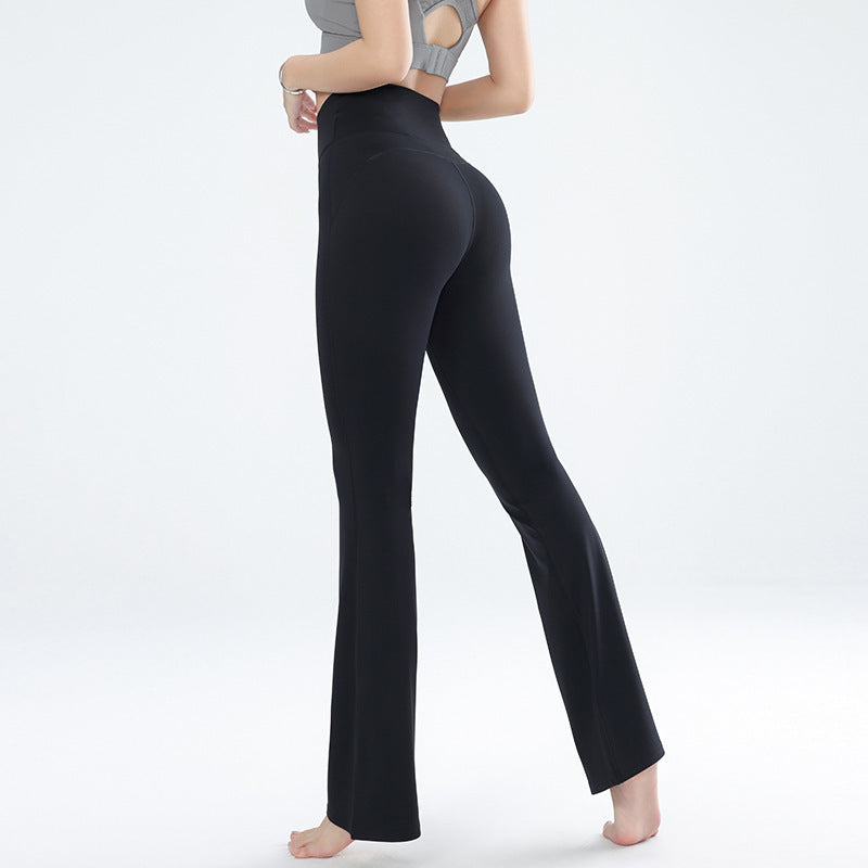 High Waisted Tummy Control Flare Leggings