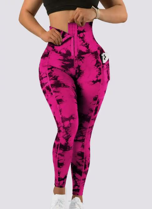 Tummy Control & Body Shaping Corset Leggings With Pocket - Koyers